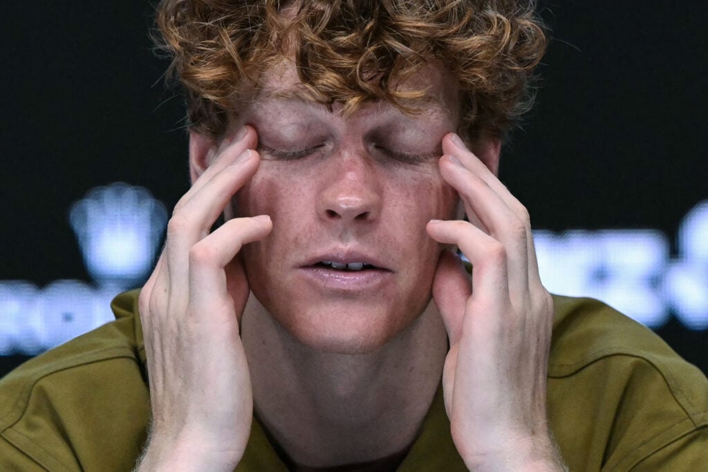 Jannik Sinner attends a press conference at the 2026 Australian Open