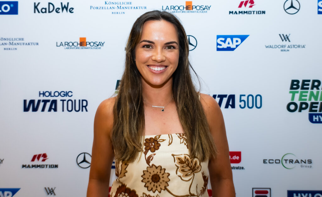 Desirae Krawczyk pictured at the Players Party for the 2025 Berlin Tennis Open.