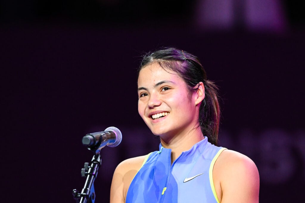 Emma Raducanu pictured after losing the 2026 Transylvania Open final