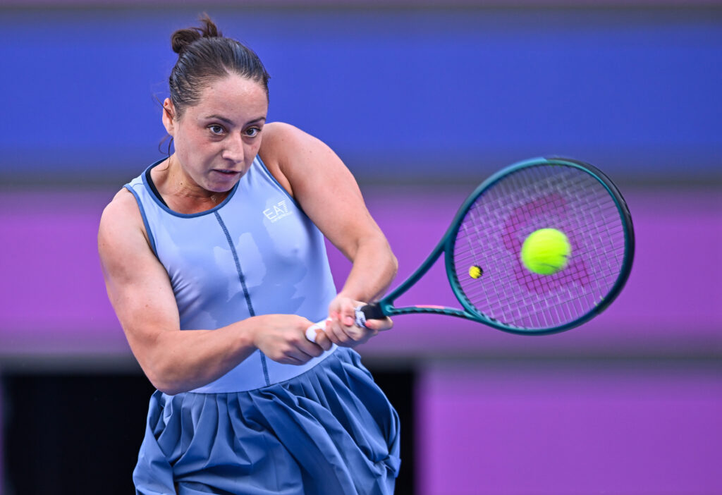 Elisabetta Cocciaretto of Italy plays against Coco Gauff of