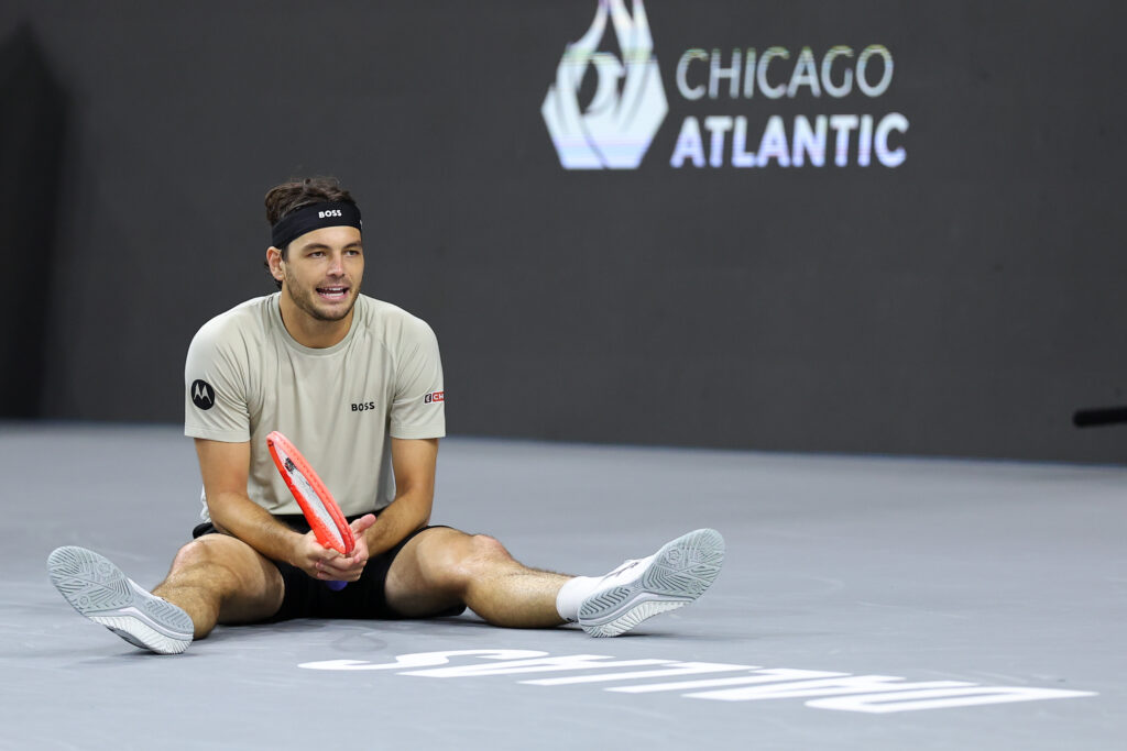 Taylor Fritz reacts at the 2026 Dallas Open