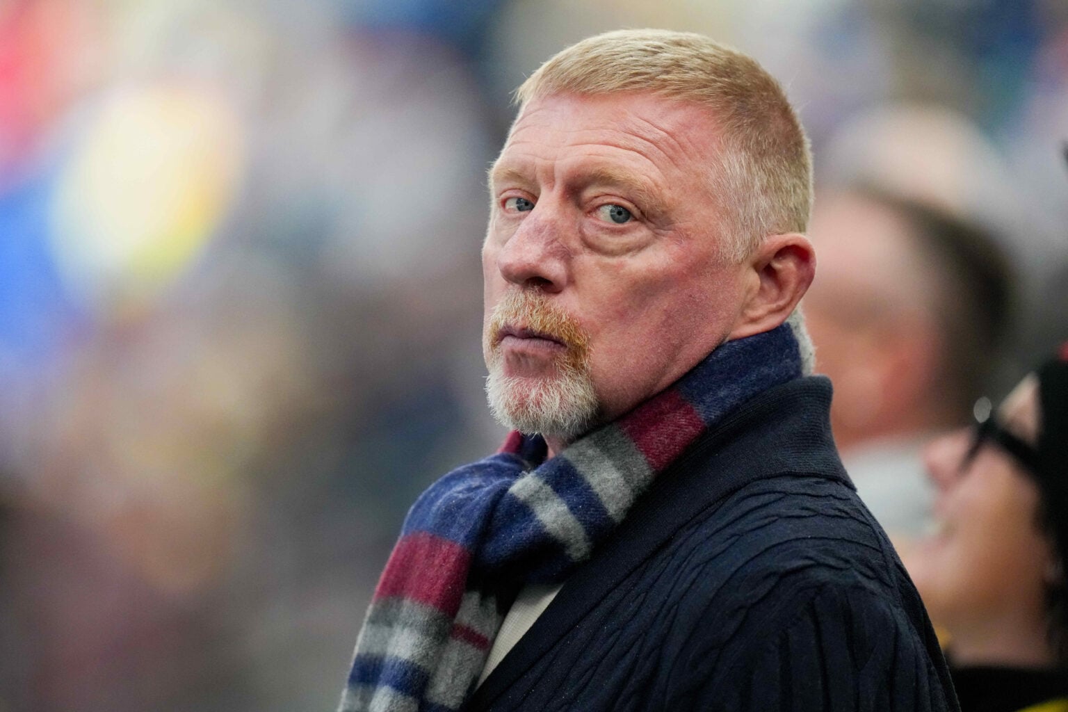 Boris Becker reacts after Craig Tiley confirms he is leaving the ...