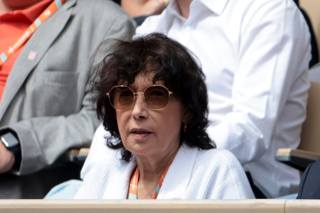 Virginia Ruzici pictured at the 2024 French Open