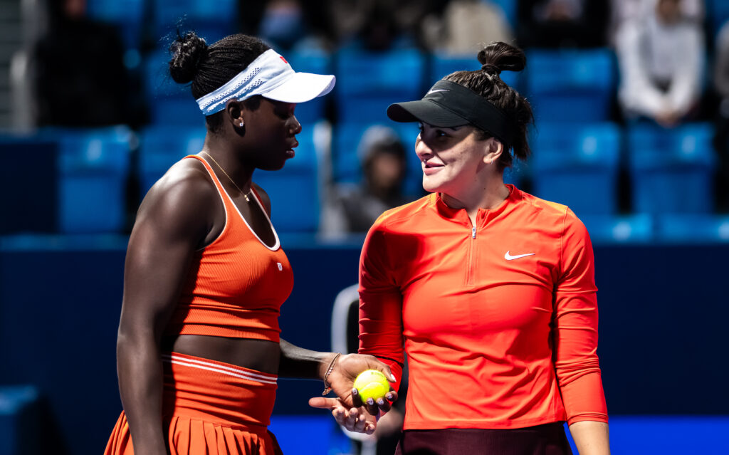 Victoria Mboko and Bianca Andreescu play doubles together in 2025