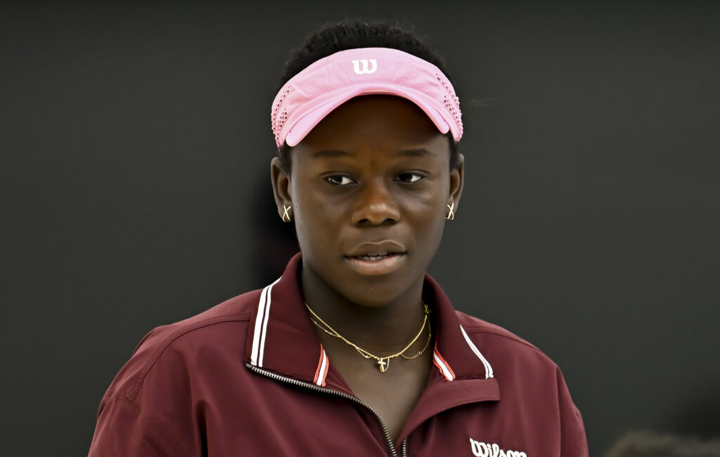 Victoria Mboko pictured at the 2026 Qatar Open