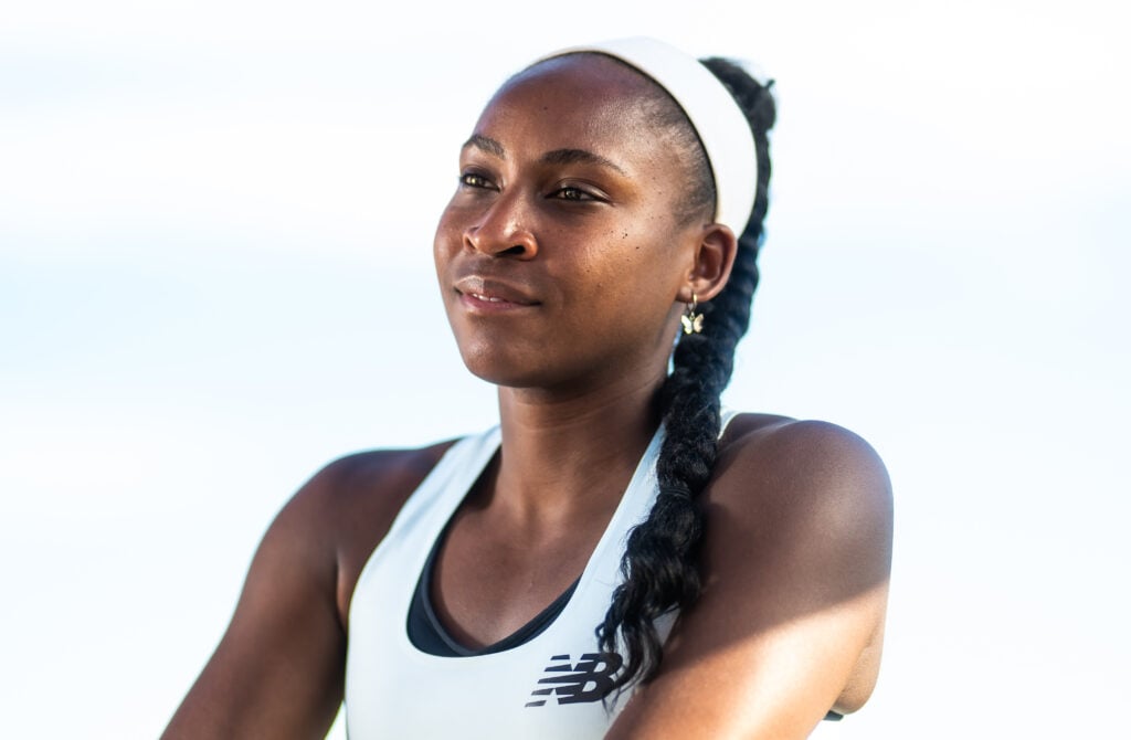 Coco Gauff pictured at Indian Wells in 2026