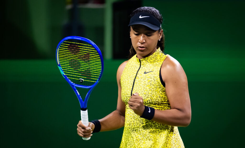 Naomi Osaka in action at Indian Wells in 2026
