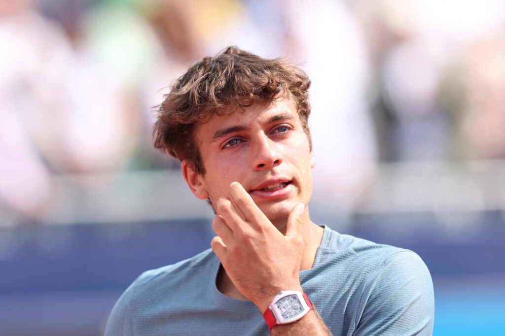 Flavio Cobolli looks on in Munich.