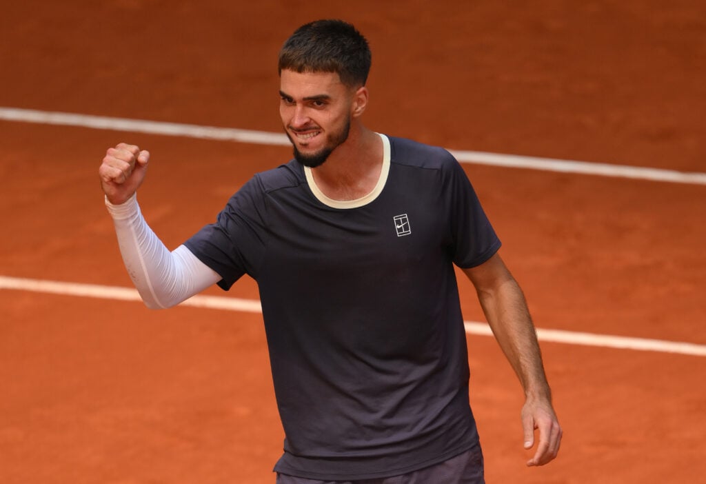 Dino Prizmic celebrates in Madrid.