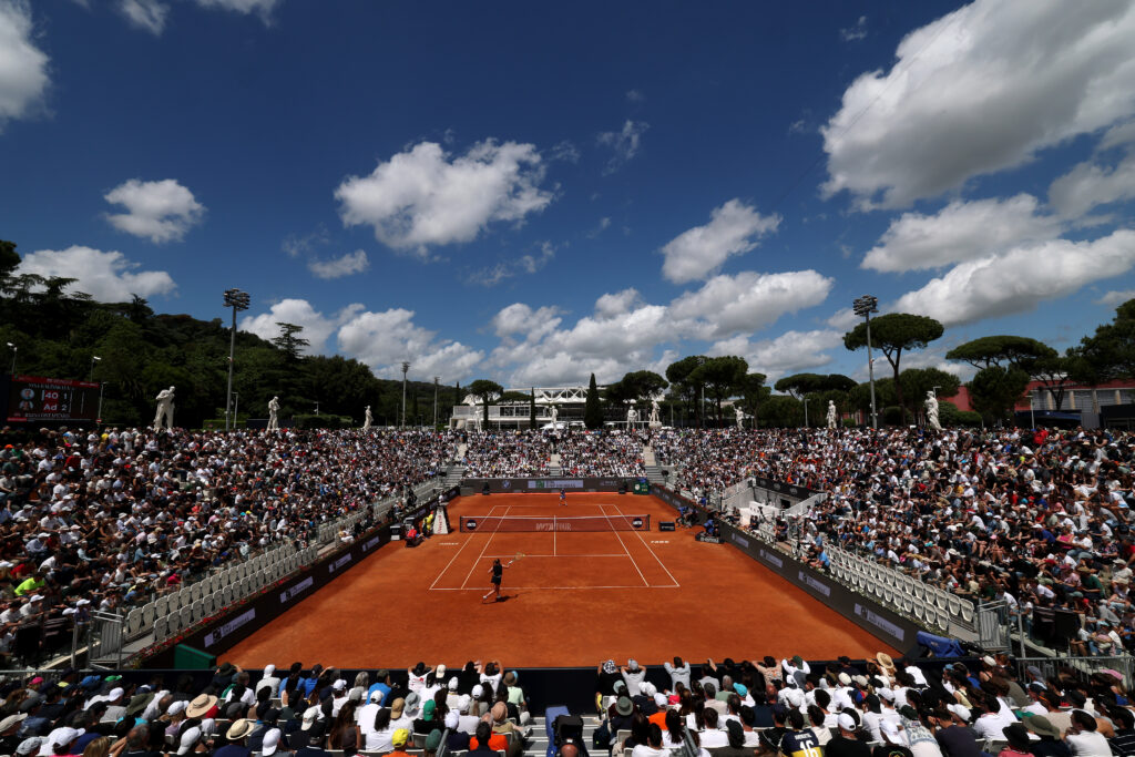 A general view of the Italian Open.