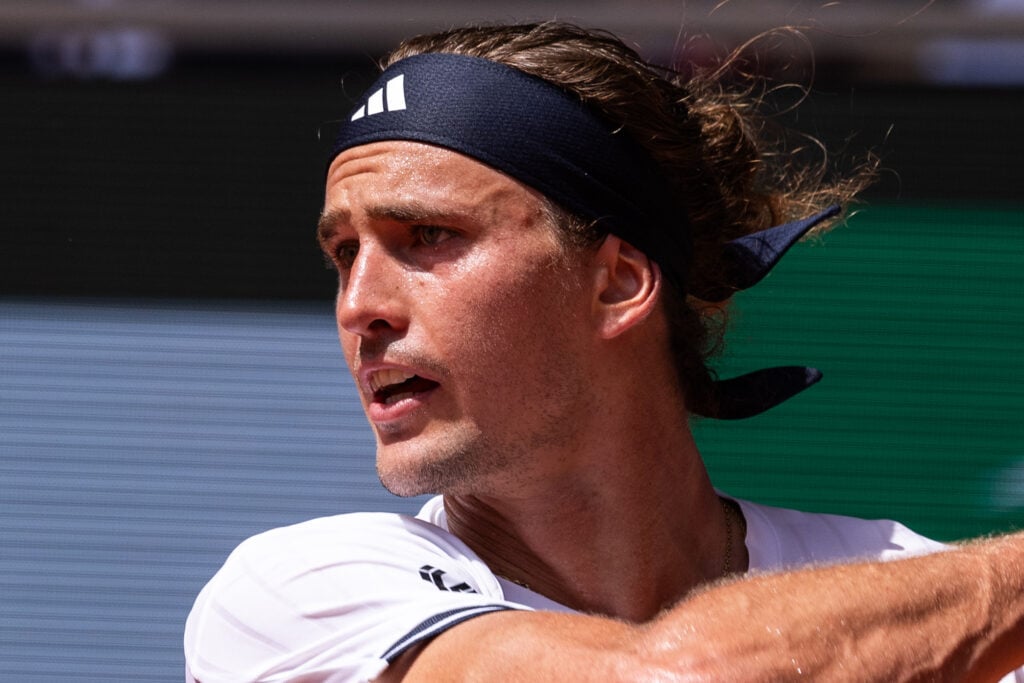 Alexander Zverev in action.