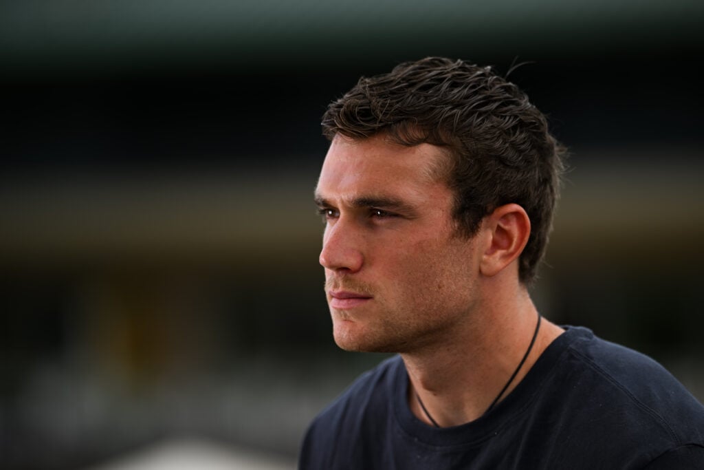 Jack Draper attends an interview ahead of Wimbledon.