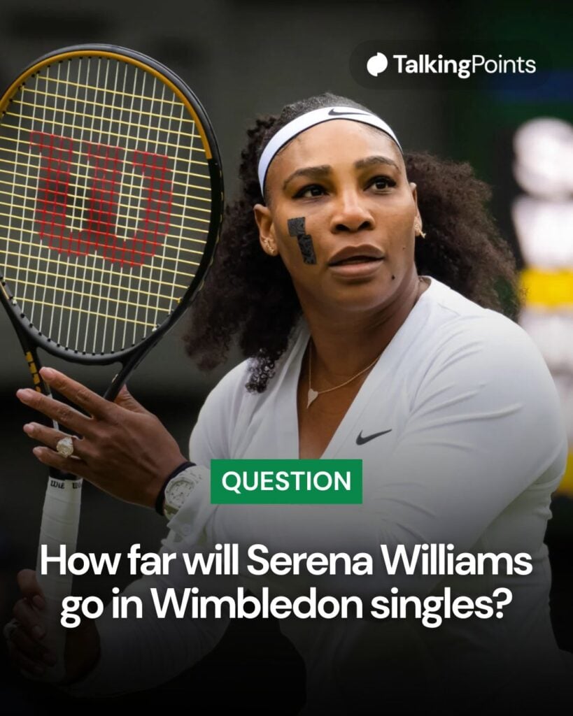 Serena Williams question graphic