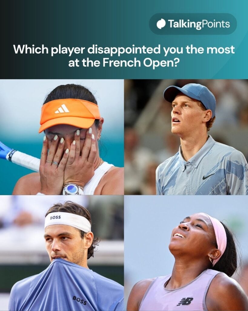 French Open split of four graphic