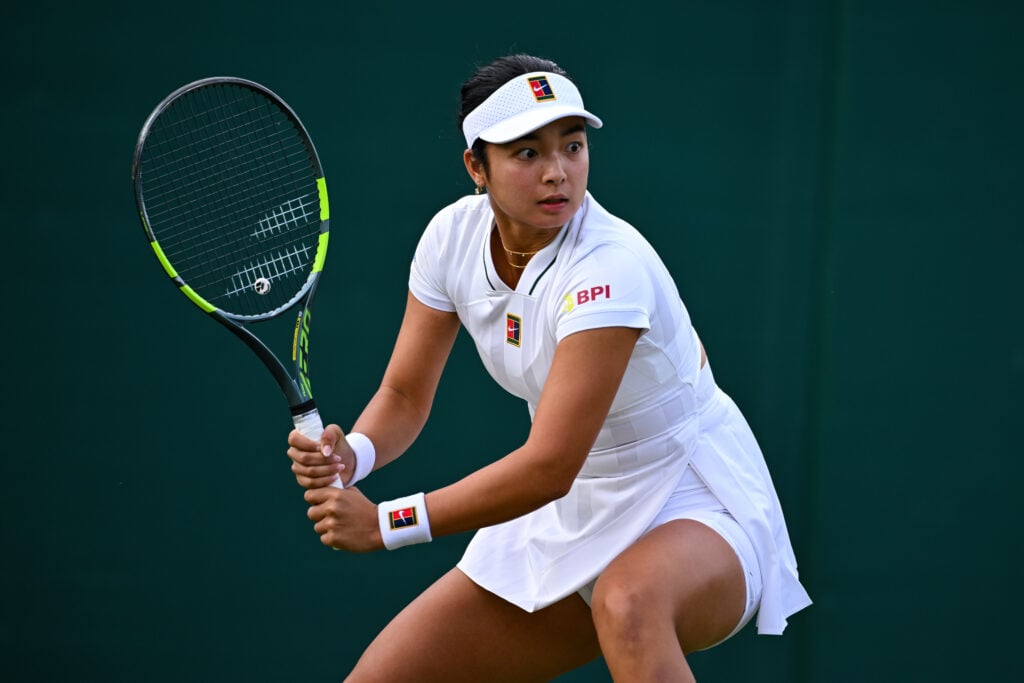 Alex Eala plays at Wimbledon 2026
