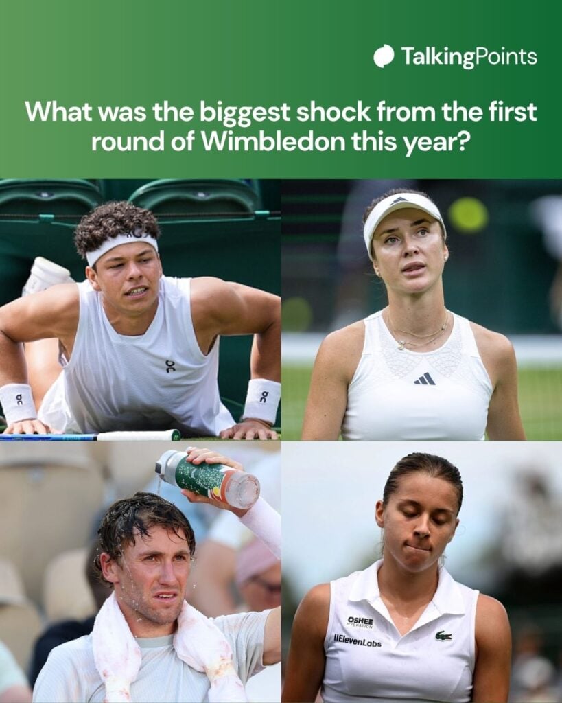 Wimbledon split of four graphic